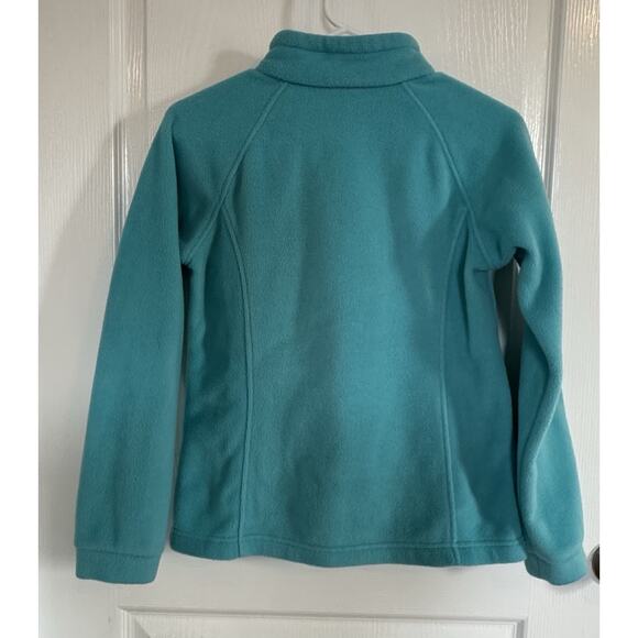 Columbia Benton Springs Full-Zip Fleece Jacket Teal, Youth Large - Picture 5 of 6